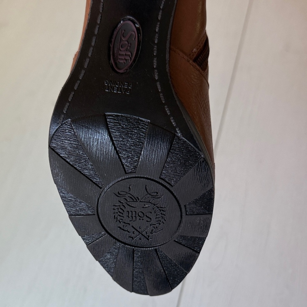 Sofft Brown Heeled Boots Size 8 - Picture 7 of 10